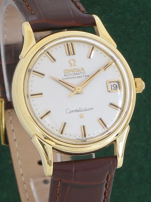 fig 3. THE MOST INCREDIBLE SOLID 18CT GOLD OMEGA CONSTELLATION CHRONOMETER AUTOMATIC MENS WATCH WITH ORIGINAL BOX