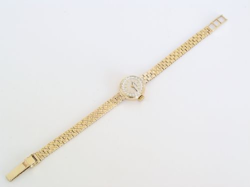 fig 1. EXQUISITE SOLID 9CT GOLD LADIES OMEGA COCKTAIL WATCH