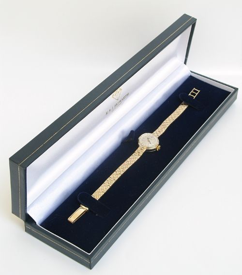 fig 7. EXQUISITE SOLID 9CT GOLD LADIES OMEGA COCKTAIL WATCH