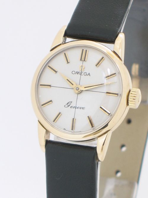 fig 2. EXQUISITE SOLID 9CT GOLD LADIES OMEGA GENEVE COCKTAIL WATCH C1959-60