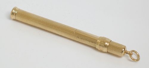 Exceptional Rare Solid 18ct Gold Propelling Pencil by Sampson Mordan C1927