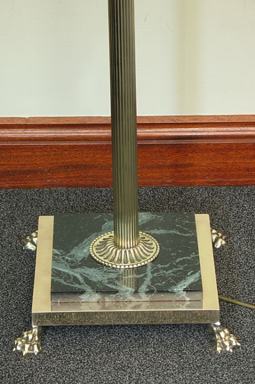 fig 2. BEAUTIFUL EDWARDIAN SOLID BRASS CORINTHIAN STANDARD LAMP C1910-1920