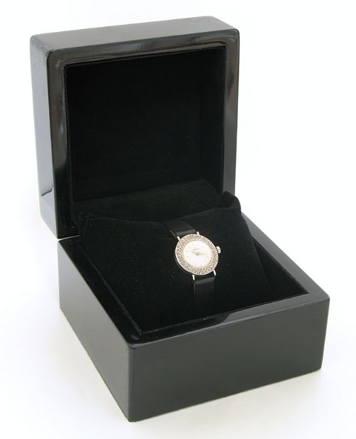 fig 7. STUNNING RARE OMEGA PLATINUM AND DIAMOND LADIES ART DECO COCKTAIL WATCH C1920