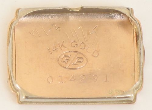 fig 7. BEAUTIFUL SOLID 14CT ROSE GOLD WITH DIAMONDS AND RUBIES LADIES GIRARD PERREGAUX COCKTAIL WATCH C1950