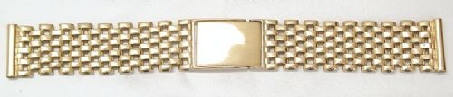 fig 2. SUPERB SOLID 9CT GOLD MENS WATCH BRACELET OR STRAP c1959