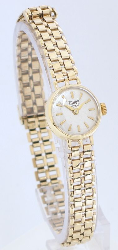 fig 2. BEAUTIFUL SOLID 9CT GOLD LADIES ROLEX TUDOR ROYAL COCKTAIL WATCH C1960