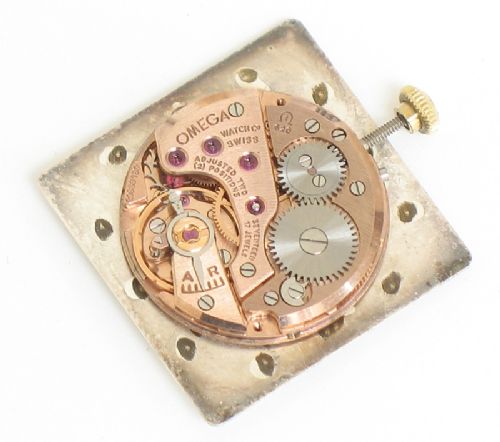 fig 8. STUNNING SOLID 18CT GOLD OMEGA MENS DRESS WATCH