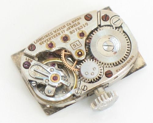 fig 10. EXQUISITE LONGINES PLATINUM AND DIAMOND ART DECO LADIES COCKTAIL WATCH C1937