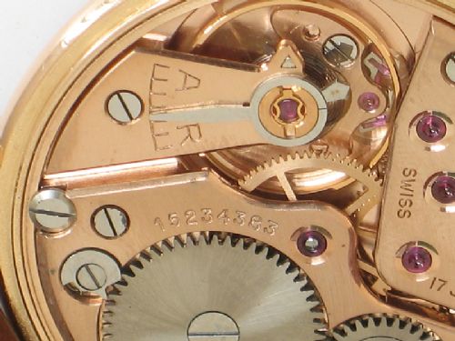 fig 7. RARE SOLID 18CT ROSE GOLD OMEGA CAL 267 MENS WATCH 1956-57