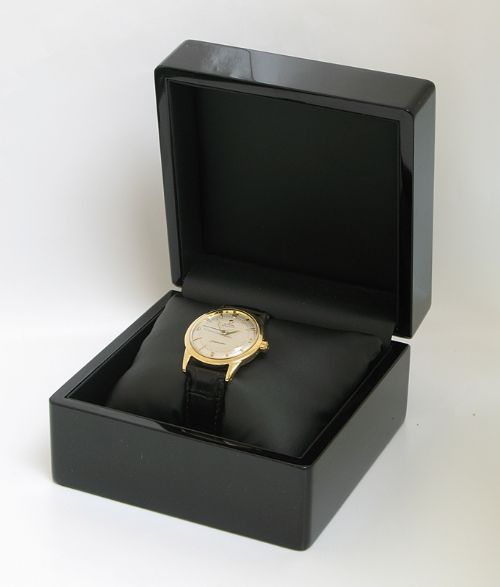 fig 6. STUNNING RARE SOLID 18CT GOLD OMEGA SEAMASTER BUMPER AUTOMATIC CAL 354 MENS WATCH C1953