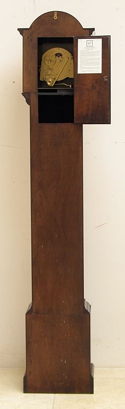 fig 2. BEAUTIFUL WESTMINSTER AND WHITTINGTON CHIME MAHOGONAY LONGCASE GRANDMOTHER CLOCK BY ELLIOTT