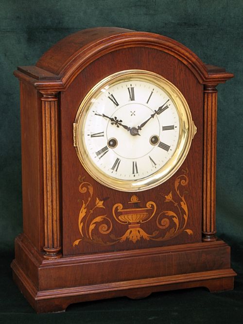 Lovely Victorian Mahogany Bracket or Mantel Clock C1890