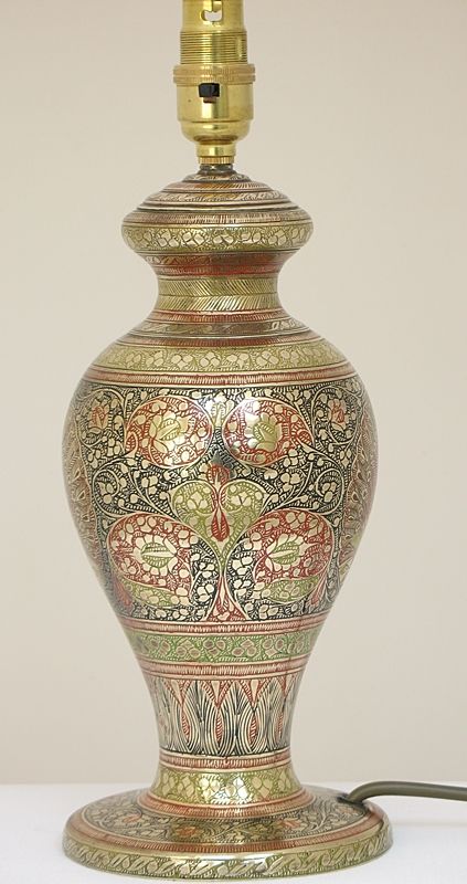 fig 2. BEAUTIFUL CLOISONNE TABLE OR DESK LAMP c1920