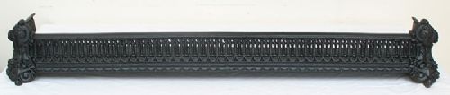 Stunning Victorian Cast Iron Fire Fender C1870