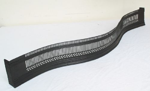 fig 1. BEAUTIFUL VICTORIAN IRON FRETWORK FIRE FENDER C1880