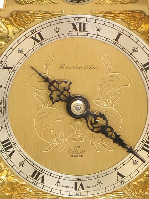 fig 2. RARE SMALL CHINOISERIE MANTEL CLOCK BY ELLIOT