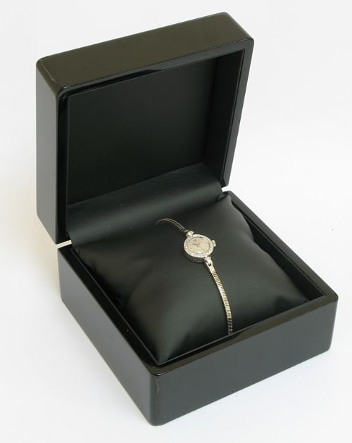 fig 11. STUNNING OMEGA 18ct WHITE GOLD AND DIAMOND LADIES COCKTAIL WATCH C1957-58 