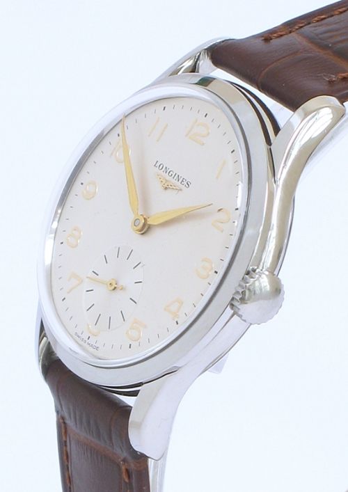 fig 2. STUNNING LONGINES 12.68Z STAINLESS STEEL MENS WATCH C1953