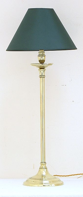 fig 2. SUPERB PAIR OF VICTORIAN TALL SOLID BRASS TABLE OR DESK LAMPS C1880