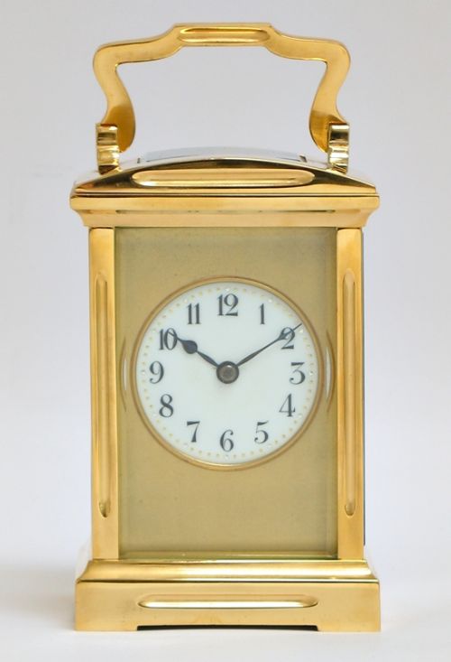 Exceptional Victorian 18ct Gold Plated Striking Carriage Clock C1900