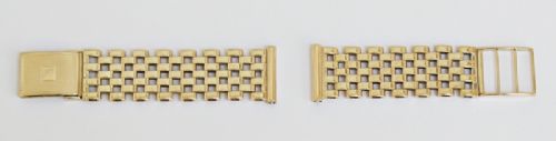 fig 1. SOLID 9CT GOLD MENS WATCH BRACELET PR STRAP C1959-60
