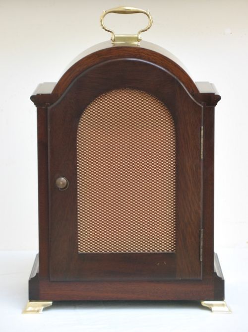 fig 5. SUPERB MAHOGANY WESTMINSTER AND WHITTINGTON CHIME BRACKET CLOCK BY ELLIOTT, LONDON