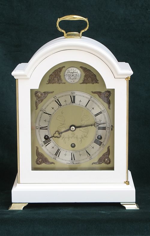 White Painted Westminster and Whittington Chime Bracket Clock by Elliott, London