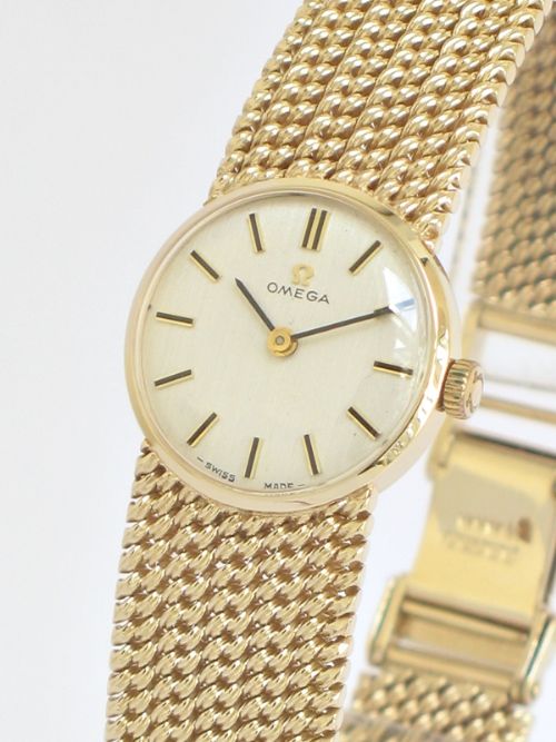 fig 2. EXQUISITE SOLID 9CT GOLD OMEGA LADIES COCKTAIL WATCH
