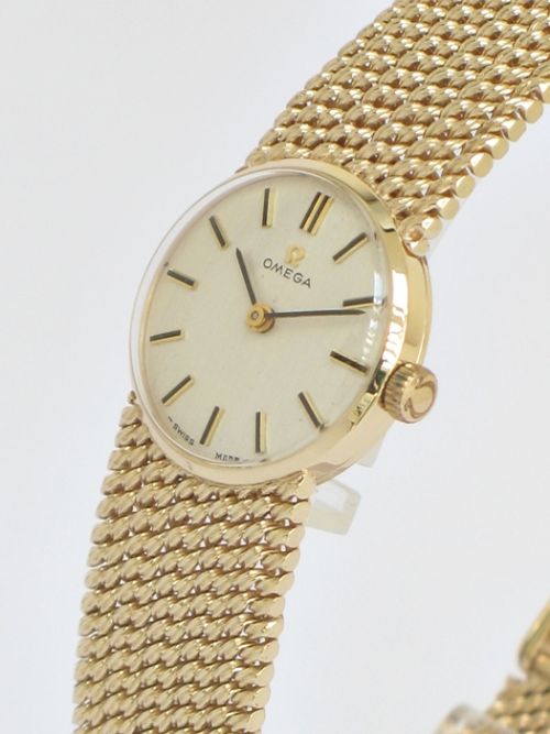 fig 3. EXQUISITE SOLID 9CT GOLD OMEGA LADIES COCKTAIL WATCH