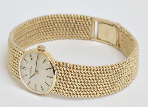 fig 6. EXQUISITE SOLID 9CT GOLD OMEGA LADIES COCKTAIL WATCH