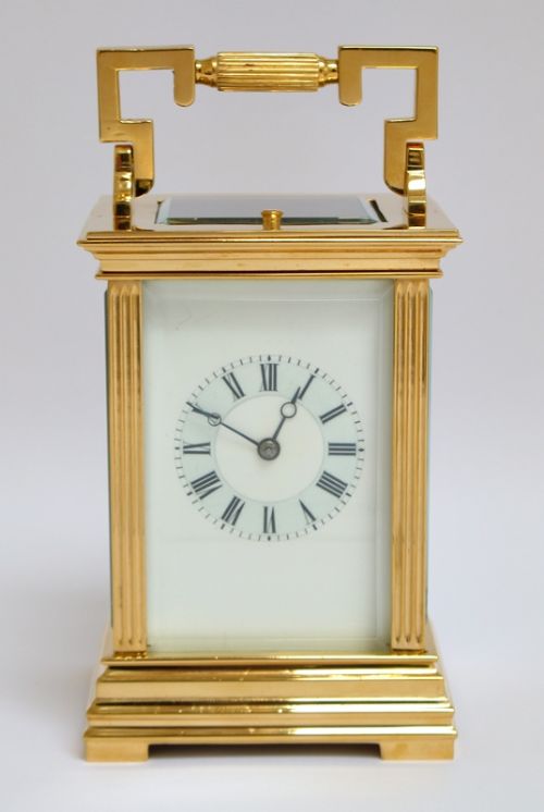Beautiful Rare Victorian 18ct Gold Plated Striking and Repeating Carriage Clock C1880