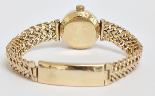fig 5. STUNNING SOLID 9CT GOLD OMEGA LADYMATIC CALIBRE 455 LADIES COCKTAIL WATCH