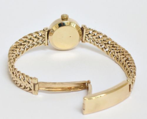 fig 8. STUNNING SOLID 9CT GOLD OMEGA LADYMATIC CALIBRE 455 LADIES COCKTAIL WATCH