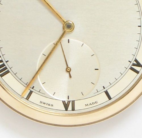 fig 4. STUNNING SOLID 9CT GOLD MENS POCKET WATCH BY GARRARD AND VERTEX REVUE
