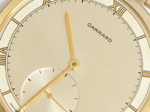 fig 5. STUNNING SOLID 9CT GOLD MENS POCKET WATCH BY GARRARD AND VERTEX REVUE