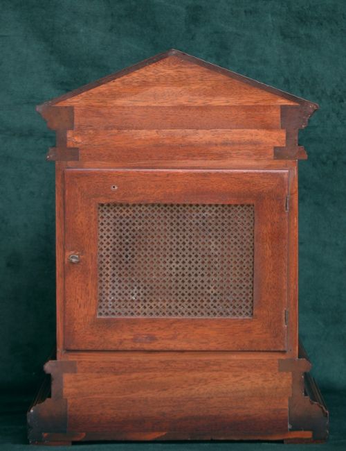 fig 4. SUPERB VICTORIAN MAHOGANY TING TANG MANTEL CLOCK BY WINTERHALDER AND HOFFMEIER C1880