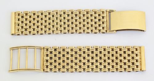 fig 2. HEAVY 45g SOLID 9CT GOLD MENS WATCH BRACELET OR STRAP