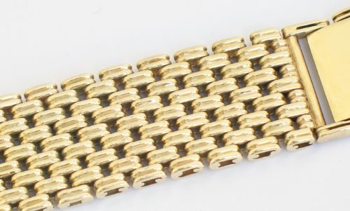 fig 3. HEAVY 45g SOLID 9CT GOLD MENS WATCH BRACELET OR STRAP