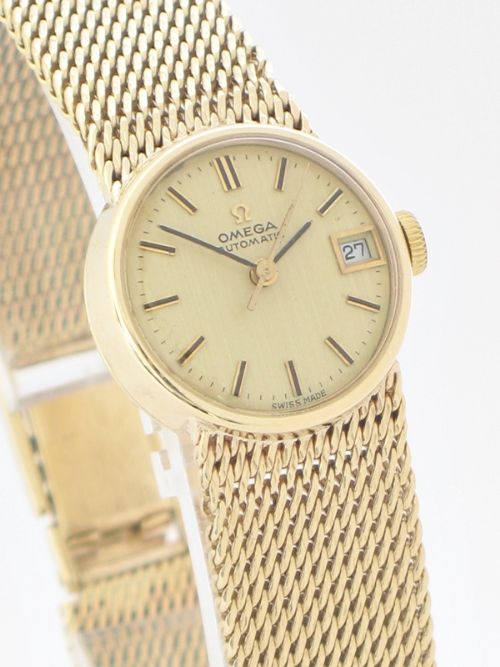 fig 3. BEAUTIFUL SOLID 9CT GOLD OMEGA LADYMATIC LADIES COCKTAIL WATCH
