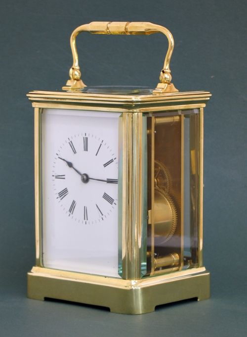 fig 1. STUNNING LARGE VICTORIAN STRIKING CARRIAGE CLOCK C1890