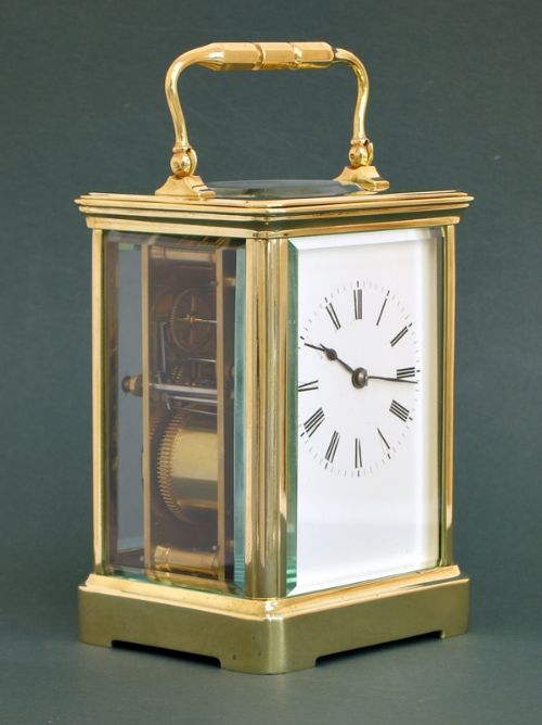 fig 2. STUNNING LARGE VICTORIAN STRIKING CARRIAGE CLOCK C1890