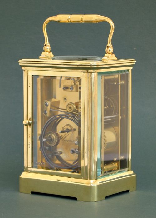 fig 3. STUNNING LARGE VICTORIAN STRIKING CARRIAGE CLOCK C1890