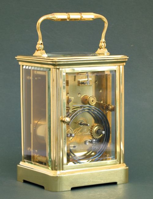 fig 4. STUNNING LARGE VICTORIAN STRIKING CARRIAGE CLOCK C1890