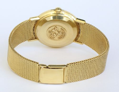 fig 6. OUTSTANDING SOLID 18ct GOLD OMEGA SEAMASTER CALENDER AUTOMATIC MENS WATCH c1960