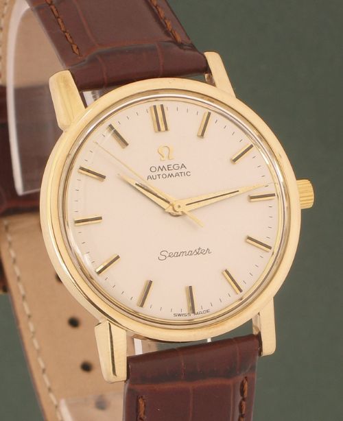 fig 3. SUPERB SOLID 9CT GOLD OMEGA SEAMASTER CAL 552 MENS WATCH 