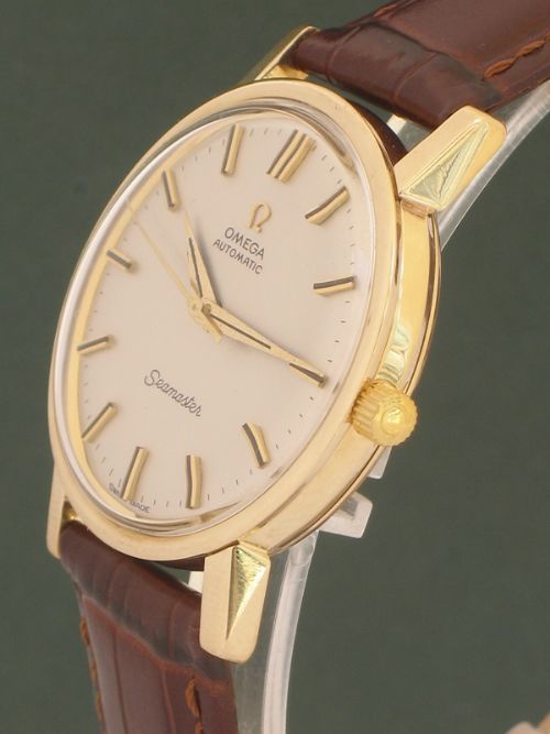 fig 4. SUPERB SOLID 9CT GOLD OMEGA SEAMASTER CAL 552 MENS WATCH 
