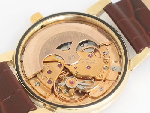 fig 8. SUPERB SOLID 9CT GOLD OMEGA SEAMASTER CAL 552 MENS WATCH 