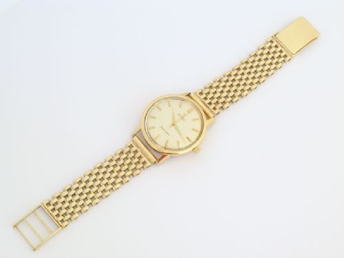 fig 5. RARE SOLID 9ct GOLD OMEGA SEAMASTER AUTOMATIC CALIBRE 552 MENS WATCH