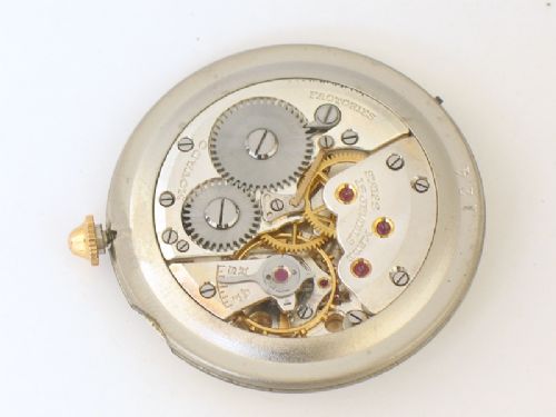 fig 8. RARE ORIGINAL MINT CONDITION SOLID 18CT ROSE GOLD MOVADO MENS WATCH C1946