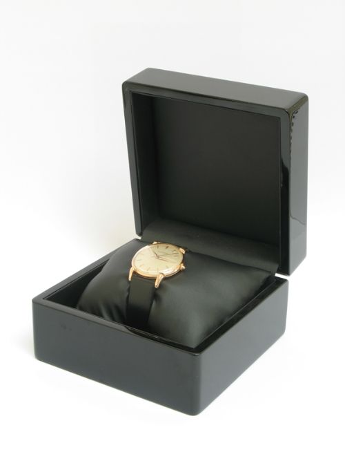 fig 9. RARE ORIGINAL MINT CONDITION SOLID 18CT ROSE GOLD MOVADO MENS WATCH C1946